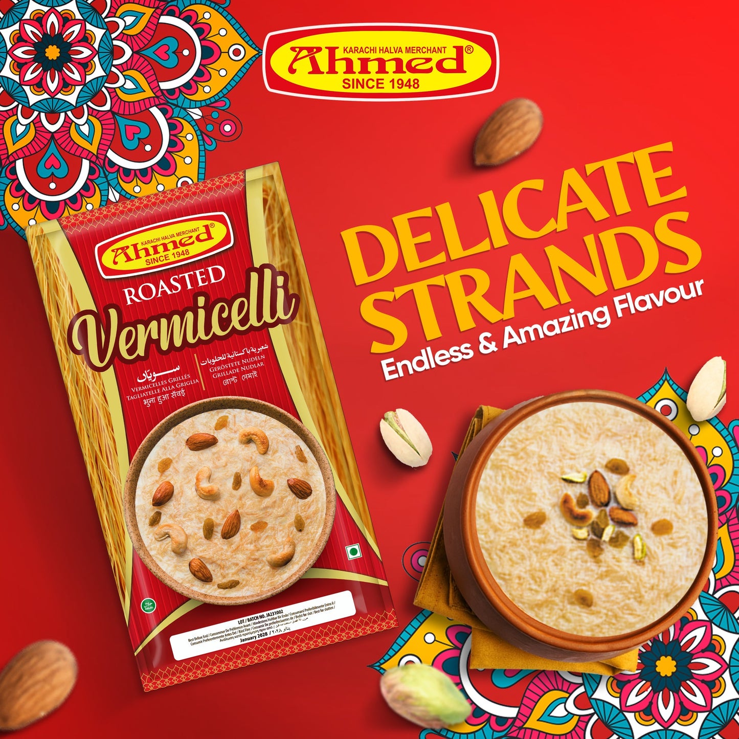 Roasted Vermicelli - 120g Ahmed Karachi Halva Merchant