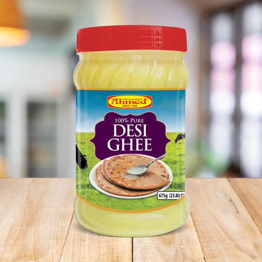 Desi Ghee Jar 675g, pure ghee in a jar, traditional Indian ghee for cooking