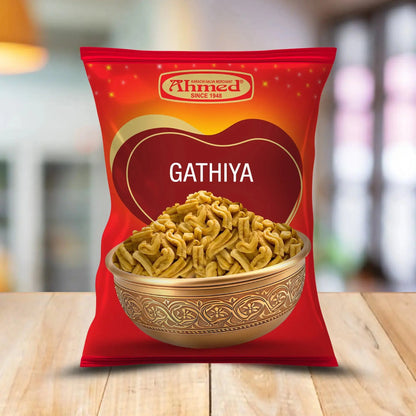 Gathiya 150g Pack, crunchy gram flour snack, traditional Indian snack in a pack