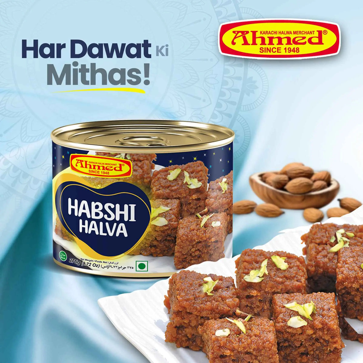 Pak Halva Habshi Halva - 275 Tin Pack – Ahmed Karachi Halva Merchant