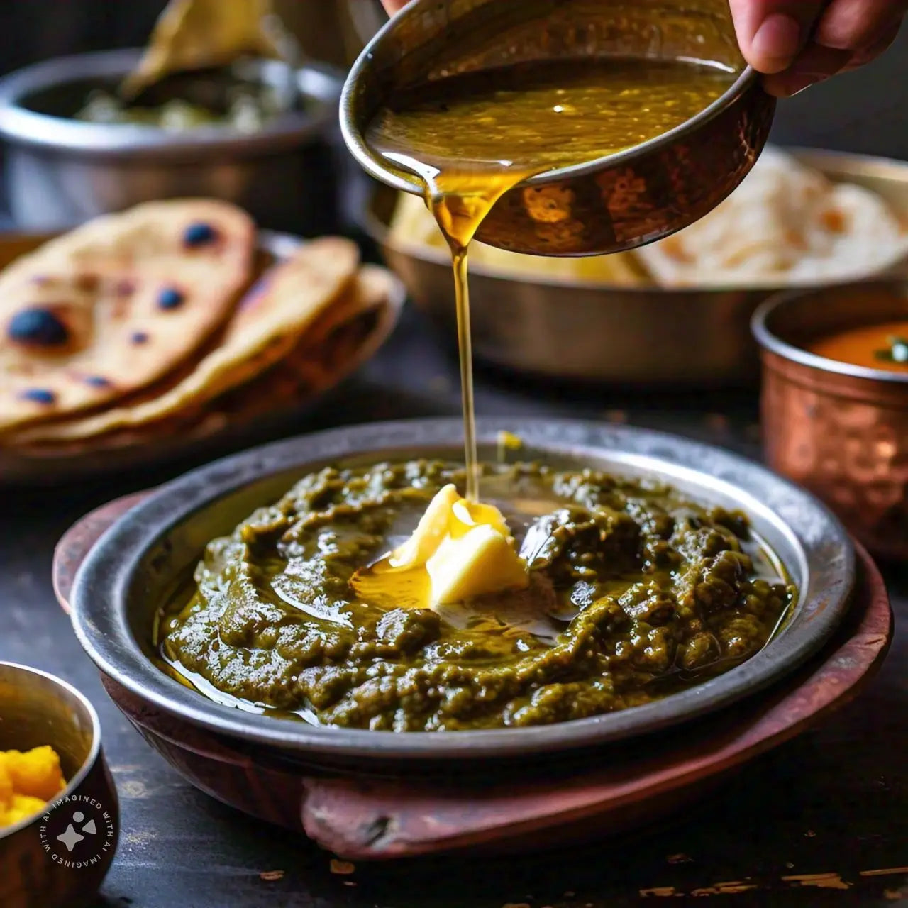 Desi Ghee 675g + Sarson Ka Saag 425g Ahmed Karachi Halva Merchant